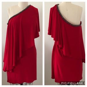 Red Midi Dress | Cache